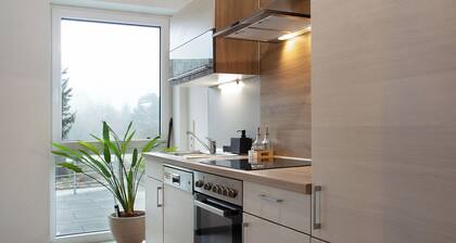 Ferienwohnung 'Mohnblume' mit Privatterrasse, Gemeinschaftsgarten und WLAN
