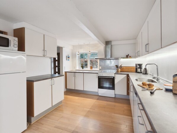 Kühlschrank, Mikrowelle, Ofen, Geschirrspüler