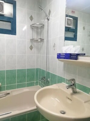 Séchoir à cheveux, papier de toilette