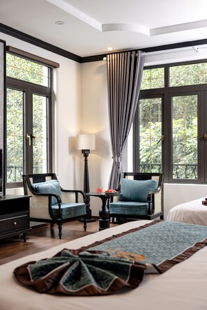 Luxury Quadruple Room, Mountain View | Mountain view - Indochine Boutique Hotel Ninh Binh (Hoa Lu)