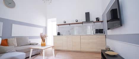 Exclusive-Apartment | Eigene Küche | Mini-Kühlschrank, Mikrowelle, Ofen, Herdplatte
