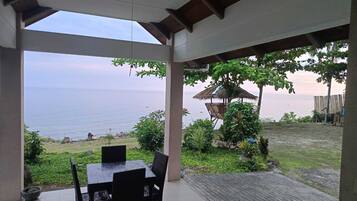 Family House, 4 Bedrooms, Pool View, Beachfront | Terrace/patio