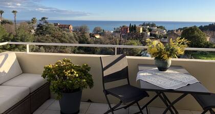 Light and cozy apartment with a view and shared pool!