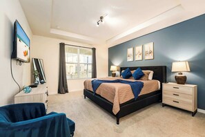 6 bedrooms, iron/ironing board, travel crib, WiFi