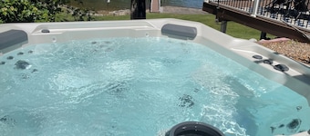 Beautiful home with private boat dock, ramp, & hot tub near The Moors.