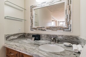 Hair dryer, towels