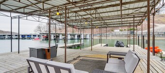Boat Dock: Waterfront Lake of the Ozarks Home