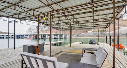 Boat Dock: Waterfront Lake of the Ozarks Home