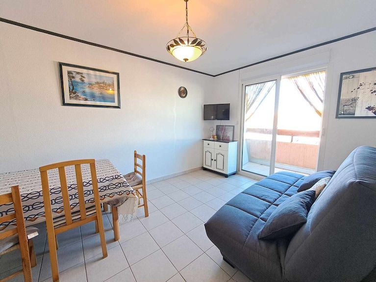 Klimatisiertes 2-zimmer-apartment Mit Pool, Balkon Und Garage In Marseillan - Marseillan