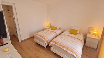 2 slaapkamers, beddengoed