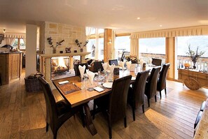 Dining - Chalet Serena, Stunning view, 14 guests Pool & Spa (Les Houches)