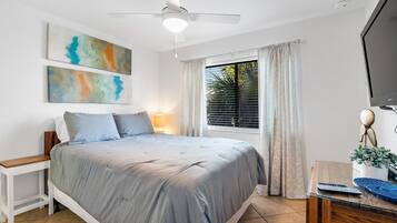 2 bedrooms, iron/ironing board, WiFi, bed sheets