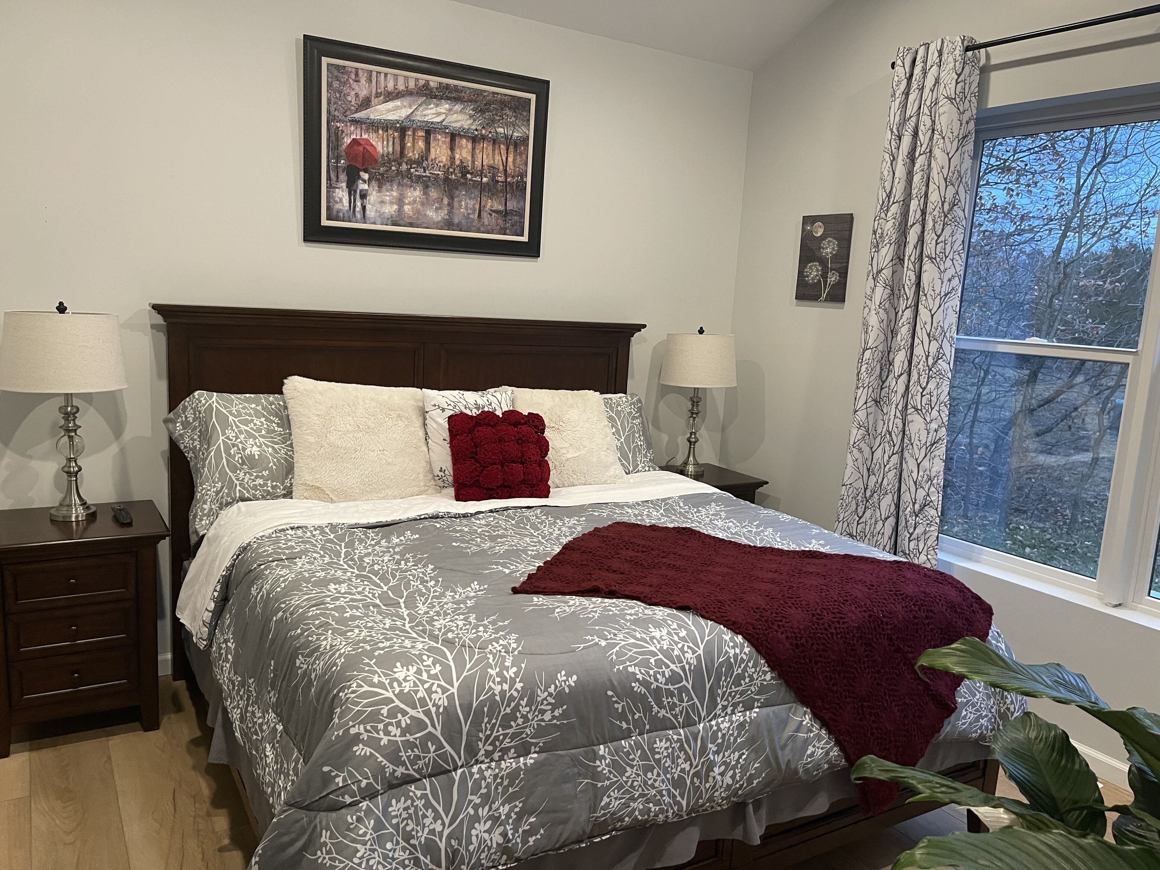 View of King size bed in bedroom 2