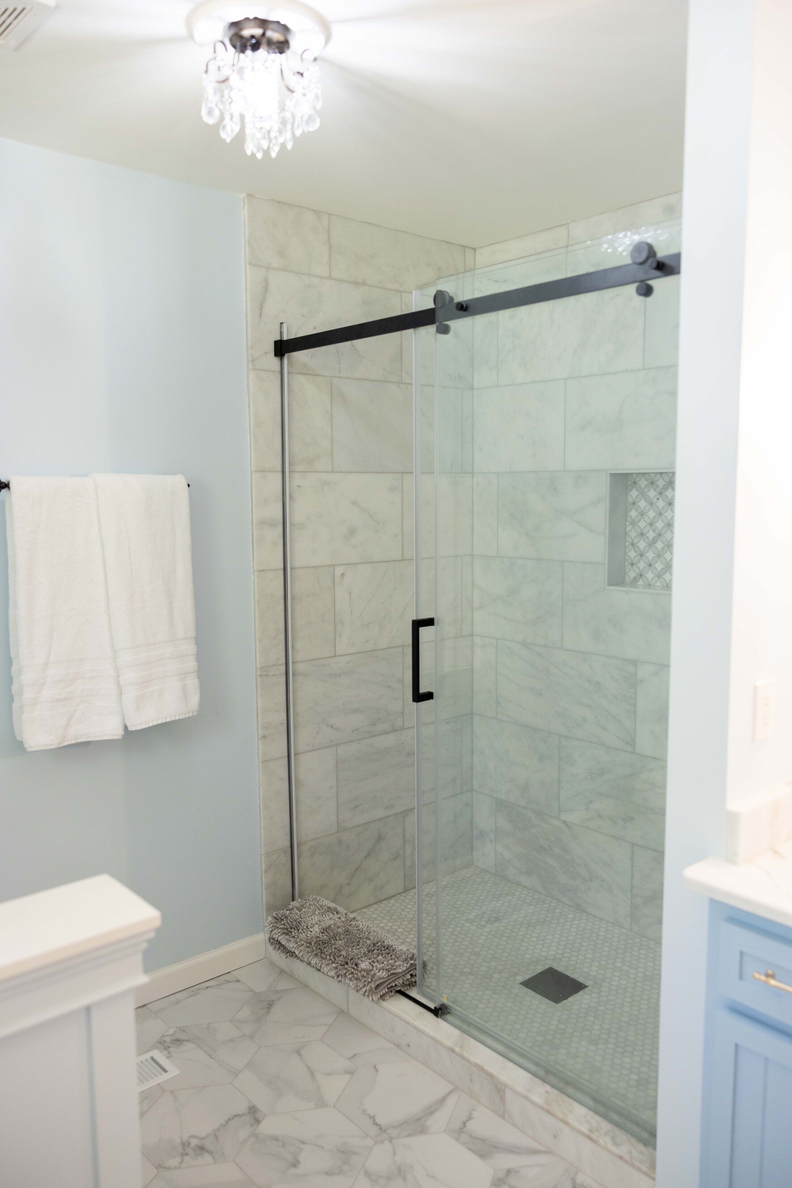 Hair dryer, towels, toilet paper