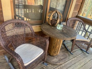 Outdoor dining - Say Hello to Cozy Cabina!  (Boone)
