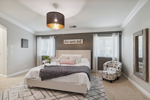 5 bedrooms, iron/ironing board, travel crib, WiFi