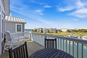 Terrace/patio - Going Coastal, Canal Front, Water Views, Beach access, best sunsets! (Holly Ridge)