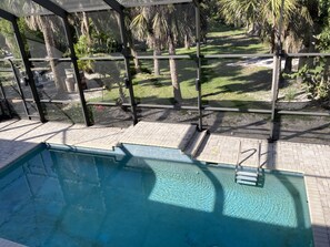 Piscina externa, piscina aquecida