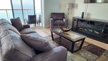 TV connectée, cheminée