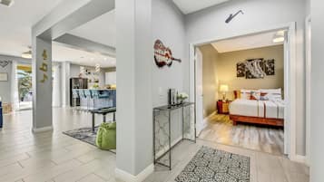 5 bedrooms, desk, iron/ironing board, travel cot