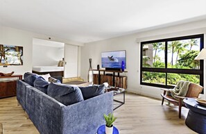 Smart TV, DVD player, books