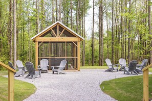 Property grounds - Cedar - NEW Cottage in woods @ Moon Lake Farm - HOT TUB - LAKE - KAYAK - FISH (Belden)