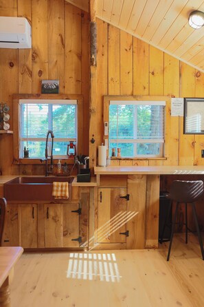 Interior - Cabin on a private lake + RV hookup. Surrounded by trails, lakes, and wildlife
 (Hill)