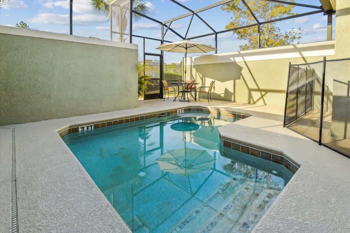 A heated pool