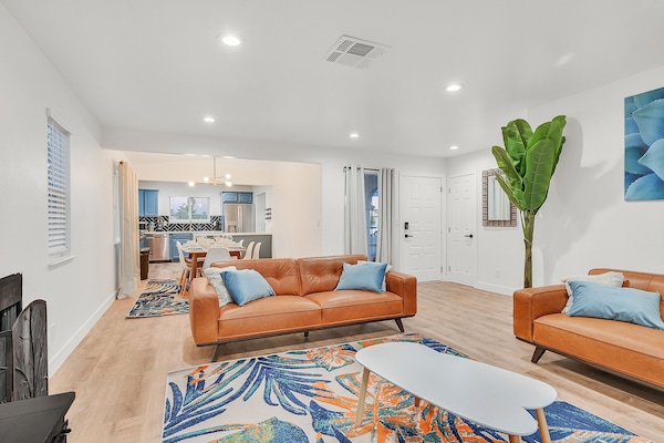 Villa | Living area | 42-inch Smart TV with cable channels