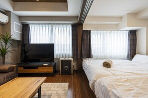 Perushuoneisto | 2 makuuhuonetta, pimennysverhot, silitysrauta/-lauta, ilmainen Wi-Fi