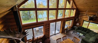 Close to Soldotna, large home on the Kenai River.  Sleeps 15, 7 bedrooms, 6 bath