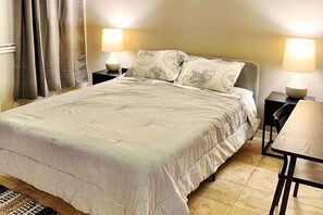 2 dormitorios, escritorio, tabla de planchar con plancha y wifi gratis