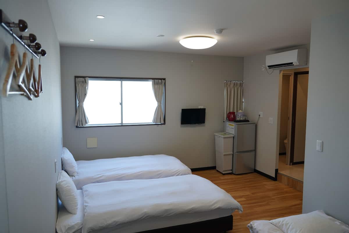 1 bedroom, blackout curtains, iron/ironing board, free WiFi