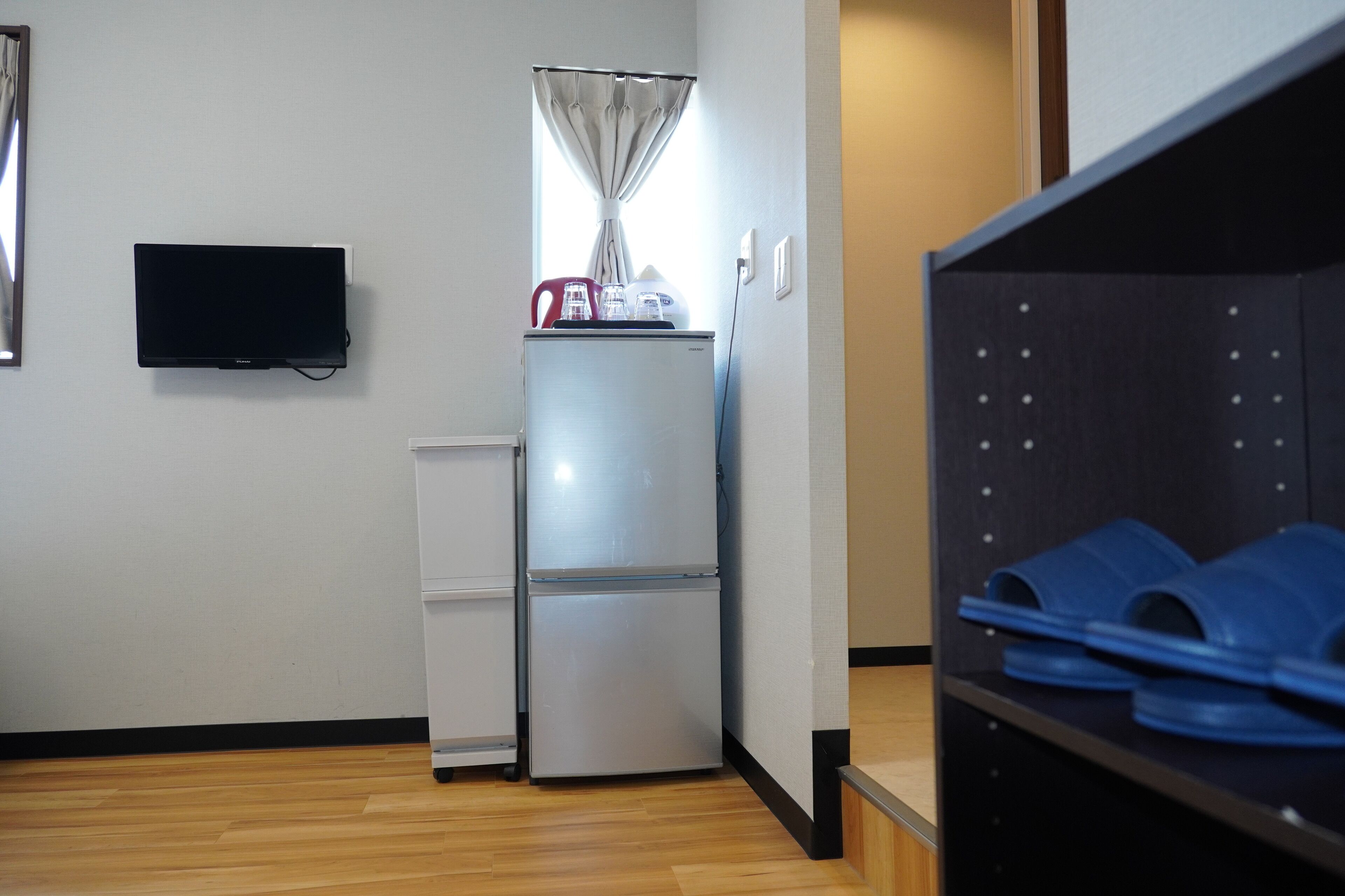 Blackout curtains, iron/ironing board, free WiFi, bed sheets