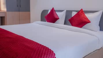 1 chambre, literie hypoallergénique, couette en duvet d'oie