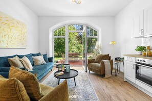 TV, stereo - Seepferdchen- Terrasse mit Blick ins Grüne & Platz für 6 Personen auf 120 m² (Hedwigenkoog)