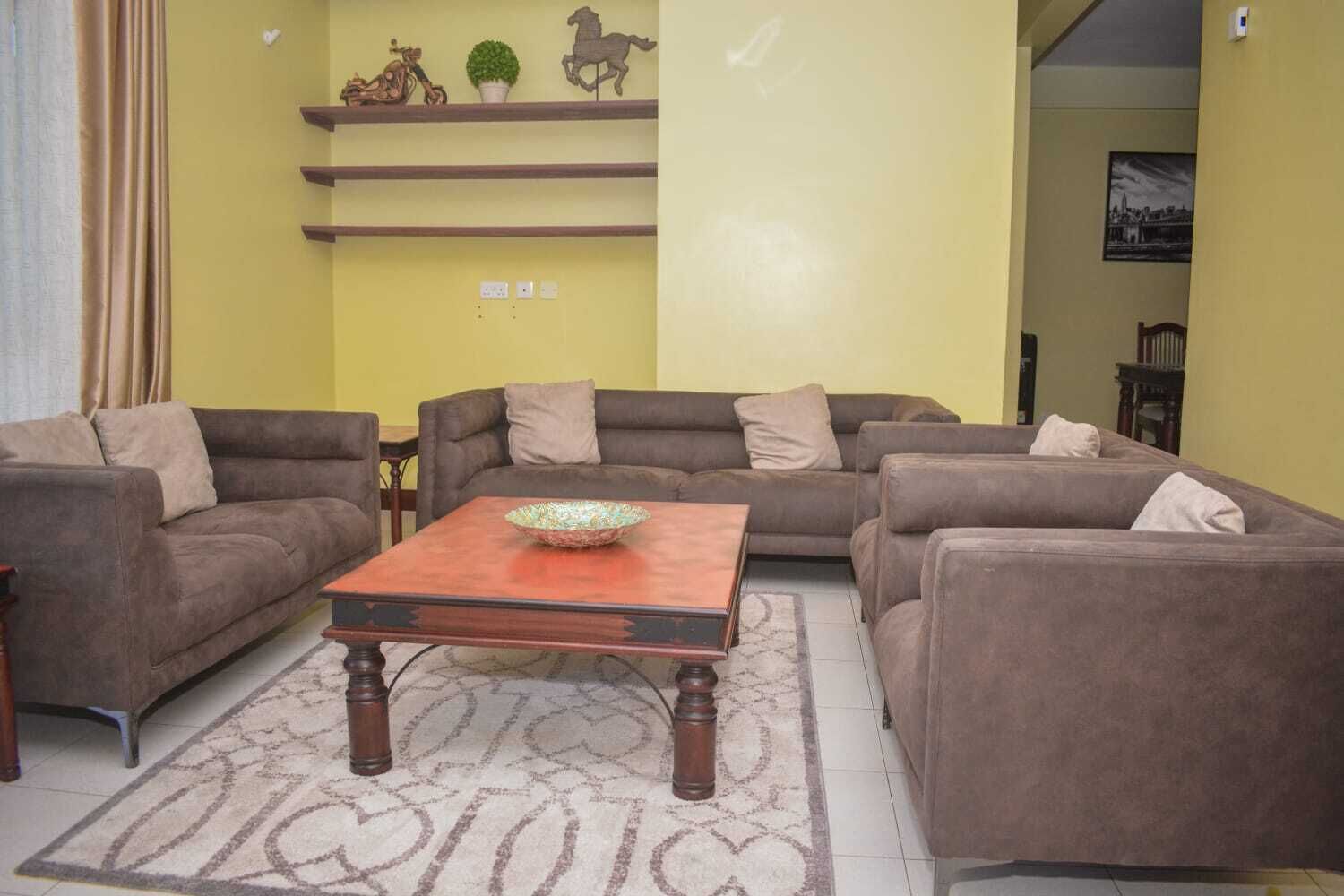 Family Apartment | Living area | 24-inch Smart TV with digital channels