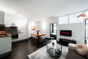 Interior - Loft with 3-bedrooms balcony and parking (Prague)