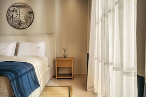 Luksus-suite - 1 kingsize-seng - havudsigt | 1 soveværelse, premium-sengetøj, senge med topmadrasser