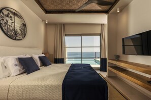 Luxury Suite, 1 King Bed, Sea View | 1 bedroom, premium bedding, pillowtop beds, in-room safe - Sewelo Suites (Zakynthos)