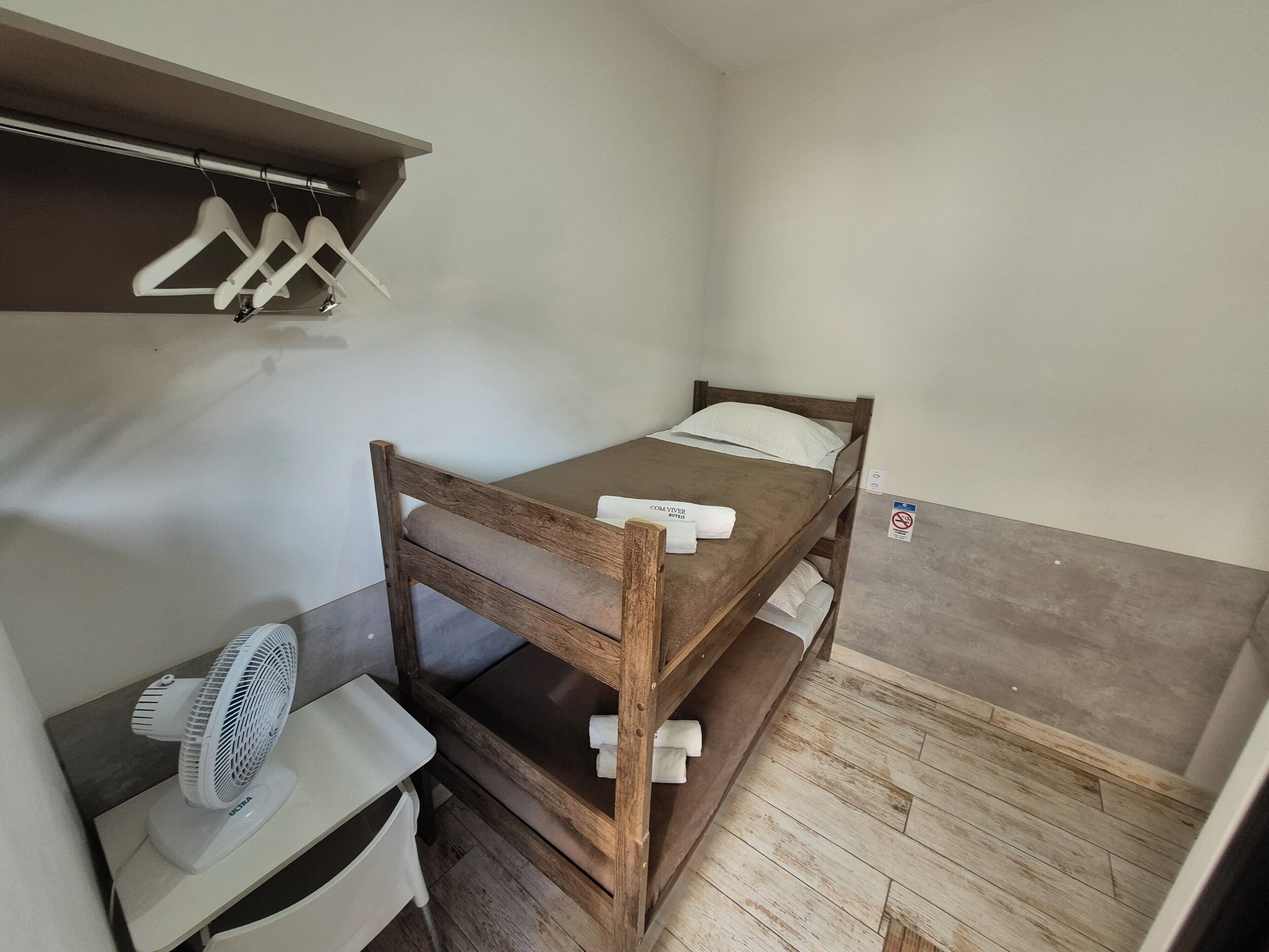 Premium bedding, desk, laptop workspace, free WiFi