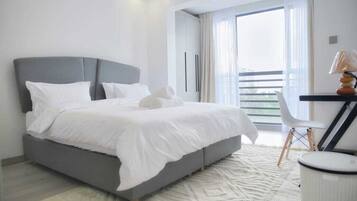 Family Apartment | 1 bedroom, pillow-top beds, iron/ironing board, free WiFi
