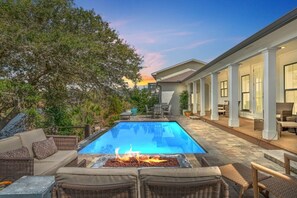 A heated pool
