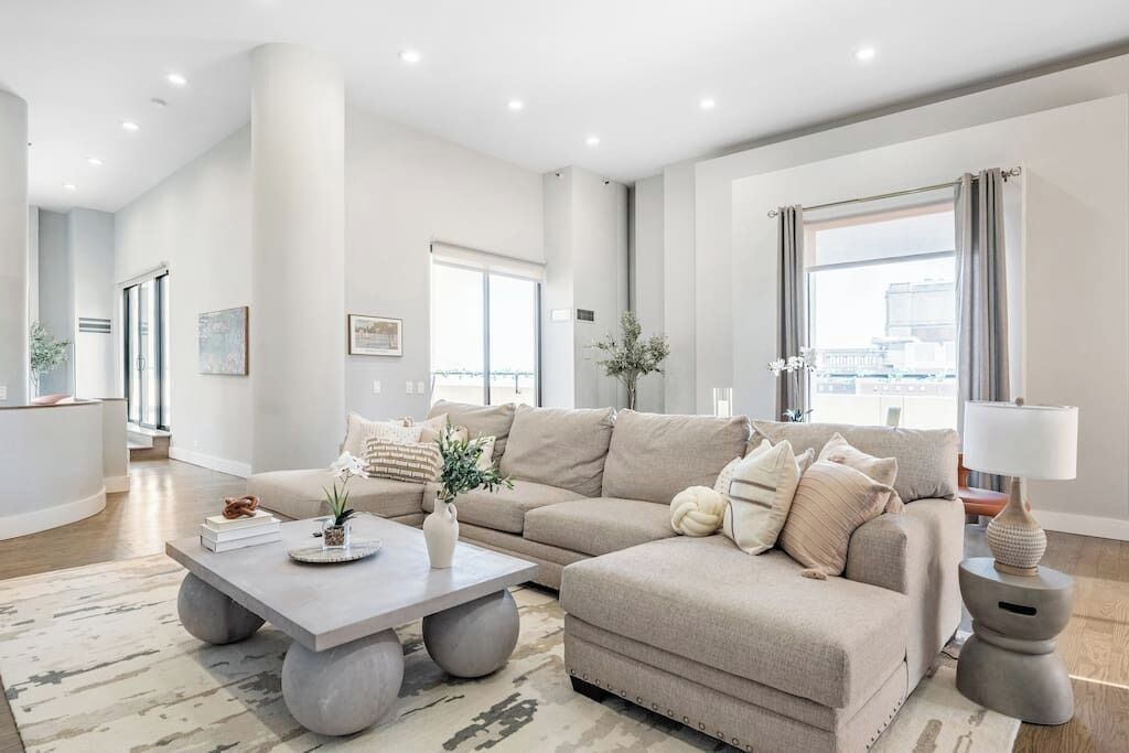 Smart TV, foosball, books