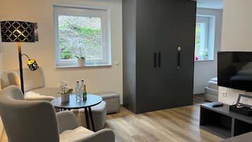 Apartment, 1 Schlafzimmer, Gartenblick | Wohnzimmer