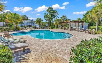 Avian Forest Pool with built-in jacuzzi