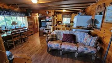 TV, DVD player, books