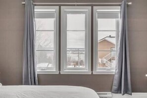 2 bedrooms, iron/ironing board, travel crib, WiFi