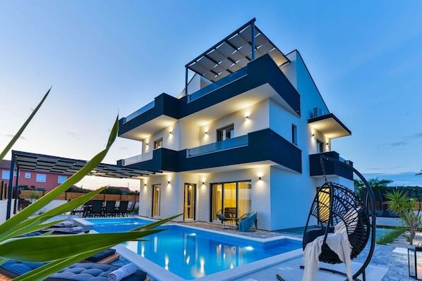A heated pool