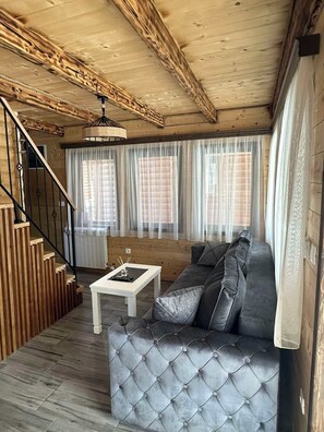 Gallery House | Living area | 44-inch flat-screen TV with cable channels, heated floors - Zagrad Homes in Zabljak (Razvršje)